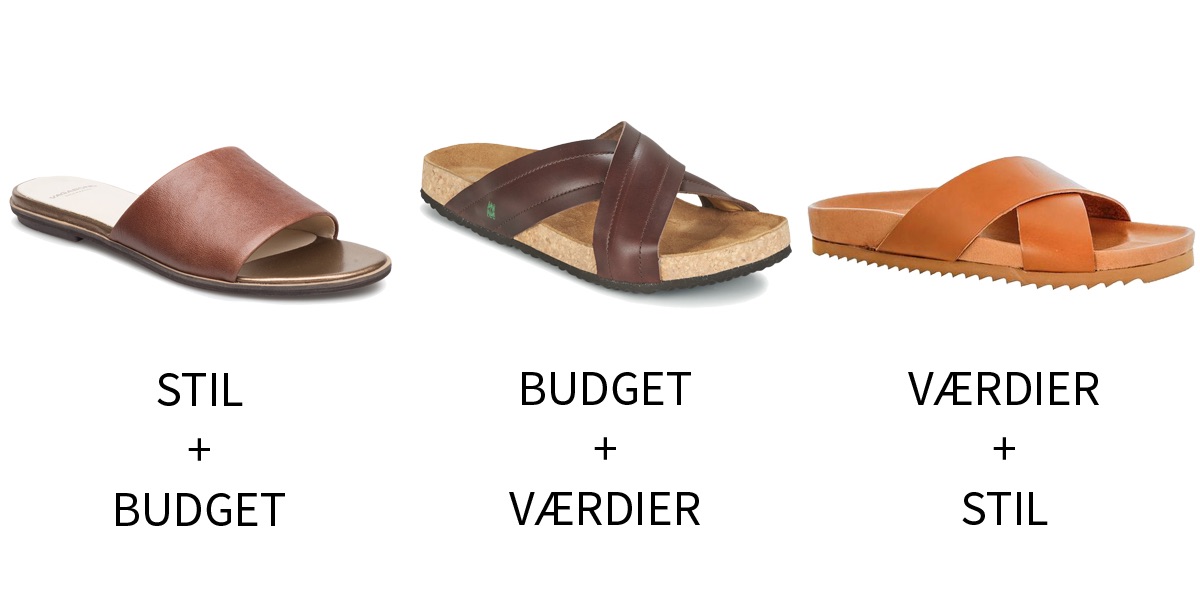 Stil budget og værdier sandaler 4