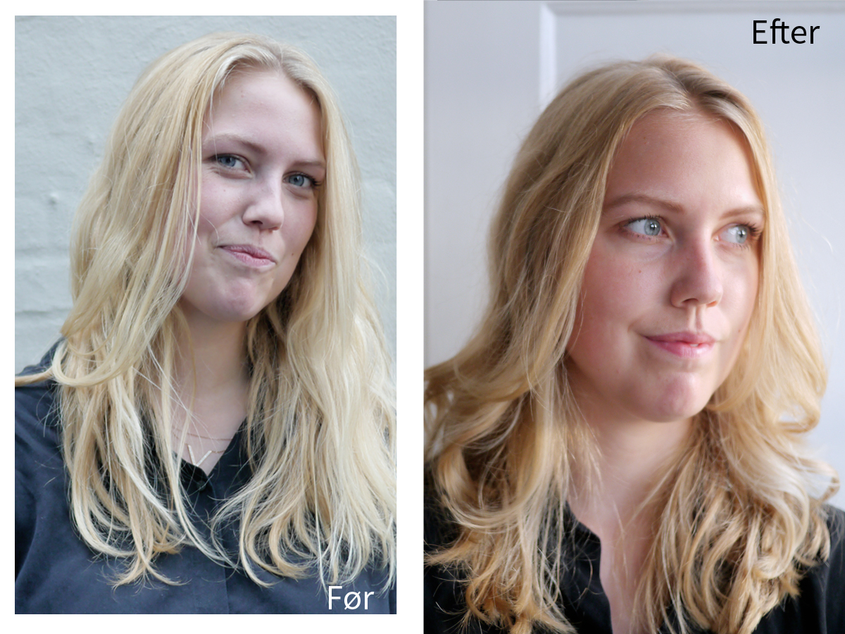 frisør før og efter